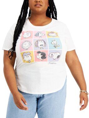 Love Tribe Womens Trendy Plus Size Peanuts Graphic T-Shirt